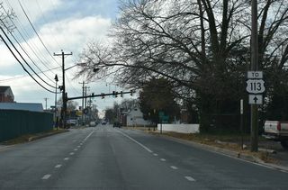 SR 24 Business (Washington Street) connects Downtown Millsboro with U.S. 113, a half mile south of State Street.