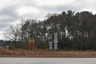 SR 24 follows the North Millsboro Bypass west from the Gravel Hill Road Connector to U.S. 113/SR 20 (Dupont Boulevard) south into Millsboro.