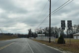 SR 24 travels west across Sussex County from Midway to Laurel and the Maryland state line near Sharptown.