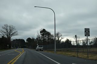 Confirming marker for SR 30 south of U.S. 9/SR 404 along Gravel Hill Road.