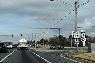 Construction on the US 113 @ SR 18/SR 404 (Georgetown) Grade Separated Intersection project got underway in Fall 2025. Work through Spring 2028 replaces the signalized intersection between the three routes with a parclo B2 interchange.