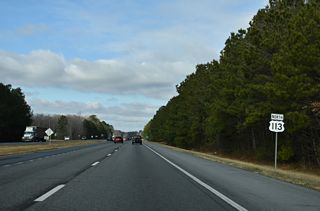 U.S. 113 continues 12 miles north from Redden Road (Rd 40) to Milford.