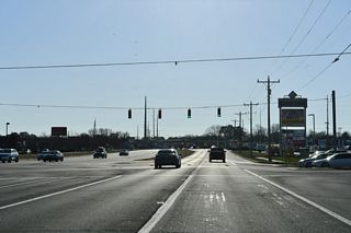 Masten Circle intersects U.S. 113 (Dupont Boulevard) between Milford Square and Milford Plaza shopping centers.