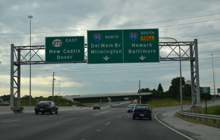 SR 273 east at Interstate 95 near Christiana, DE