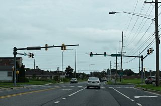 North Street east at Banning Street south and Clarence Street north.