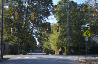 Academy Street south at East Park Place.  