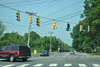 Barksdale Road west at Casho Mill Road by Hill Park.