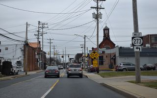 SR 273 follows Main Street west across Downtown Newark.