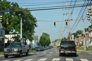 Cleveland Avenue east at College Avenue.