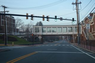 Amstel Avenue ties into College Avenue across from Mitchel Hall at U of D.