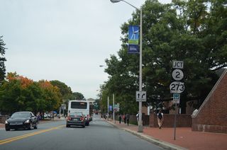 Remaining shields for SR 2 appeared along S College Avenue north ahead of Delaware Avenue (SR 273) east. Signs were updated in 2019 and no longer reference SR 2.