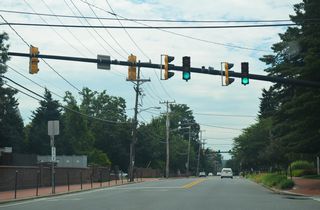 S College Avenue at Amstel Avenue west within the UD campus.