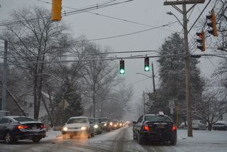 Park Place eastbound at Academy Street.