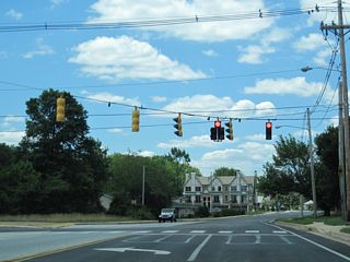 Hillside Road west becomes Barksdale Road at Apple Road. Apple Road spans the CSX Railroad south  to S Main Street (SR 896).