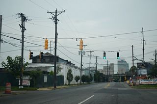 12th Street west at Bowers Street north and Rosemont Avenue south.