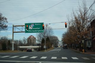 The second of three entrance ramps for I-95 north in Wilmington lowers from the intersection of N Adams Street at W 10th Street.