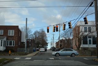 Banning Street north at Broom Street.