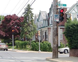 Broom Street north at Linden Street between the Bayard Square and Hedgeville communities.