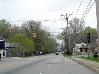 Broom Street southbound at the north end of 32nd Street by Haynes Park in north Wilmington.