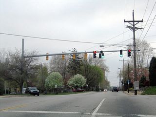 Broom Street south at Baynard Boulevard by the 9th Ward Area. Baynard Boulevard north dead ends nearby at Interstate 95. South of Concord Avenue, the boulevard was a part of U.S. 202 until 1970.
