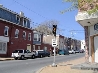 Harrison Street south at SR 48 (Second Street) west at the Hilltop neighborhood. Mast arm signals replaced these by 2012.