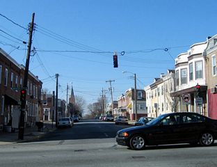 Harrison Street south at SR 48 (Lancaster Avenue) east.