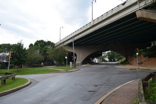 Van Buren Street west at South Park Drive.