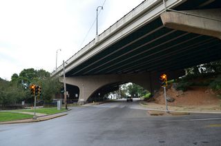 I-95 spans Van Buren Street and South Park Drive.