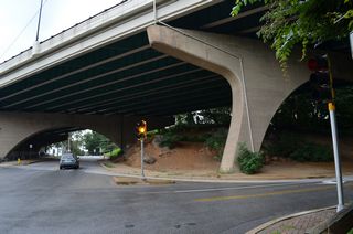 Park Drive winds northward to Lovering Avenue.