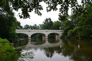 The Van Buren Street Bridge crossing Brandywine Creek.