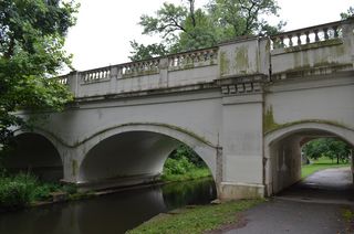 The Van Buren Street Bridge in Brandywine Park.