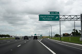 The interchange between Interstate 4 and Daryl Carter Parkway fully opened to traffic July 19, 2025. Exit 70 was built to accommodate growth along the tourist corridor.
