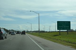 The second exit for Disney World connects Interstate 4 west with SR 536 to Epcot Center Drive and E Buena Vista Drive at Lake Buena Vista.