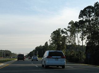 Advancing past the Fleming Island Golf Club, U.S. 17 meets the south end of CR 15A on Fleming Island at Hibernia Road.