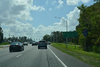 South of Moccasin Slough, Raggedy Point Road (CR 15B) ties into U.S. 17 across from the entrance to the Pace Island gated community.