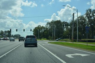 CR 15B (Raggedy Point Road) arcs southeast from U.S. 17 to Pine Avenue. Pine Avenue parallels U.S. 17, 1.02 miles south to become part of CR 15A at Bald Eagle Road.