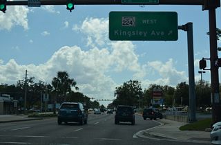 SR 224 (Kingsley Avenue) is a four lane, divided arterial within the town of Orange Park and a five lane commercial boulevard west from Bellair Boulevard in unincorporated Clay County.