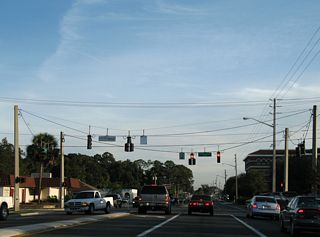 The Clay County Courthouse complex lines the west side of U.S. 17 (Orange Avenue) between Grove and Houston Streets in Green Cove Springs.