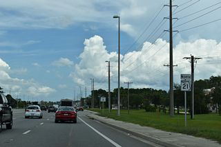 Baxley Road extends south from Brannan Field Road and SR 21 (Blanding Boulevard) as CR 220A, 0.51 miles north CR 220 near Rattlesnake Bend.