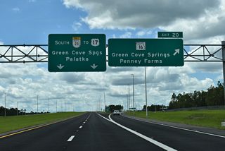 SR 16 travels east to U.S. 1 at St. Augustine on the First Coast and west to Camp Blanding, Starke and SR 121 near Raiford.