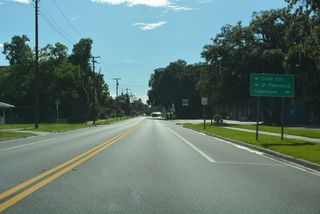 U.S. 27/221 advance west from Wilder Street to join U.S. 19 (Byron Butler Parkway) north. U.S. 27 ALT commences south along U.S. 19/98 from Hampton Springs Avenue to Chiefland.