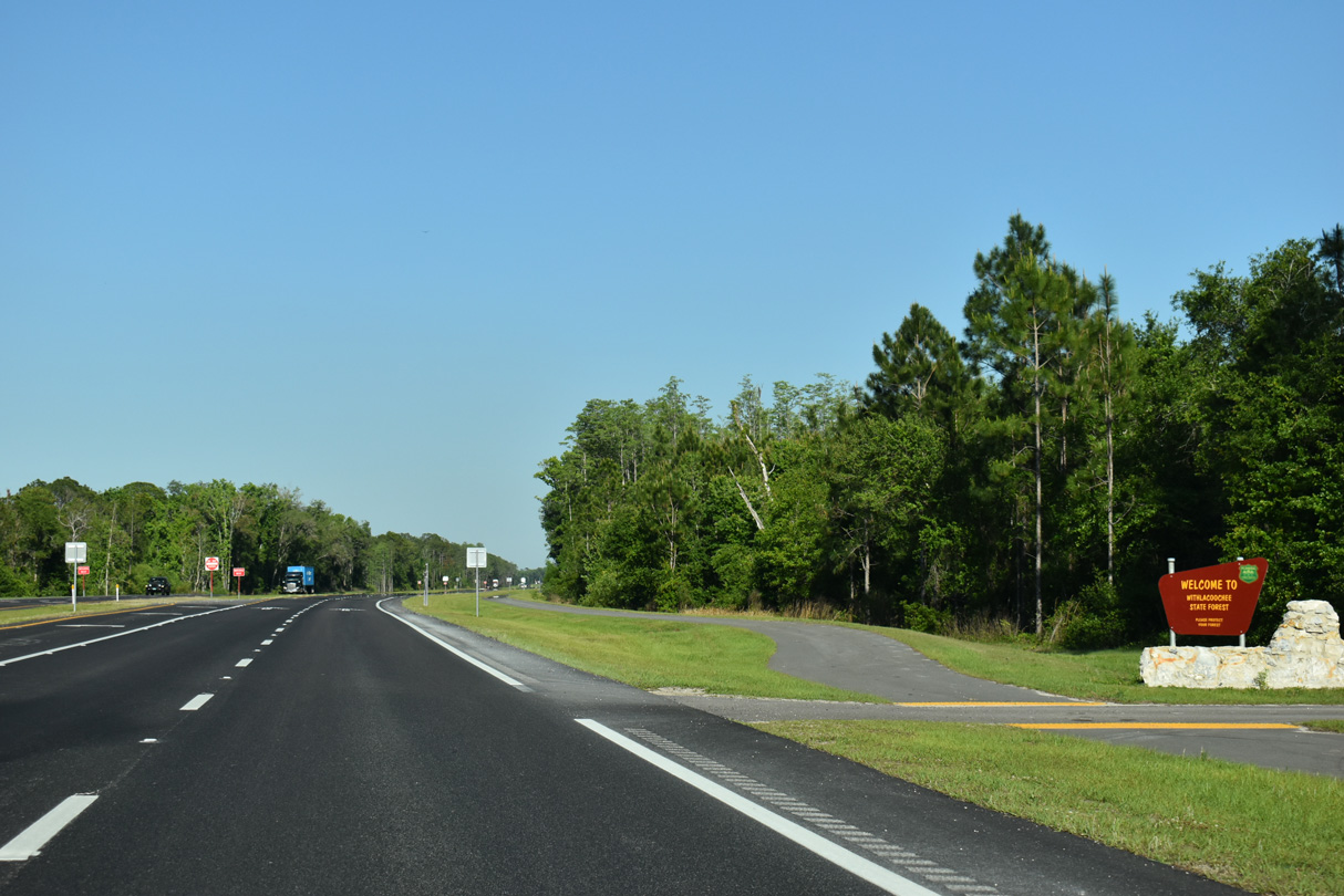 Cortez Boulevard traverses areas of Withlacoochee State Forest and Richloam Wildlife Management Area east to the Hernando County line.
