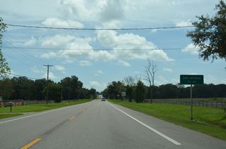 SR 52 shifted northward and entered the city of San Antonio 1.1 miles beyond the new alignment that continues SR 52 eastward through the Miranda development.