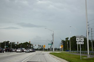 U.S. 41 reduces to two lanes north of SR 52, traveling 8.5 miles to Masaryktown and into southern Hernando County.