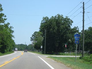 County Road 264 constitutes a five mile rural route east from SR 71 to CR 275 (Church Street) near Hidden Hollow Lake.