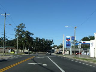 State Road 22 heads west from Wewahitchka to U.S. 98 at Callaway and U.S. 98 Business at Springfield.