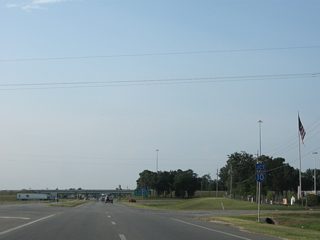 SR 71 widens to four lanes leading into the diamond interchange with Interstate 10.