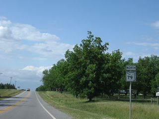 Confirming marker north of CR 160 at Smith Crossroads.