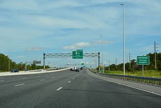 Florida's Turnpike crosses the Orange County line to the immediate north of Osceola Parkway.