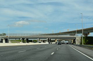 A pair of high flyovers take shape at the systems interchange between Florida's Turnpike and SR 417 (Central Florida GreeneWay).